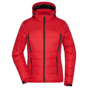 Giacca Ladies Outdoor Hybrid rosso / S - personalizzabile con logo