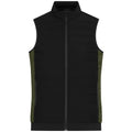 Giacca Ladies Padded Hybrid Vest black/olive-melange / XS - personalizzabile con logo
