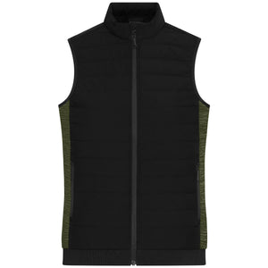 Giacca Ladies Padded Hybrid Vest black/olive-melange / XS - personalizzabile con logo