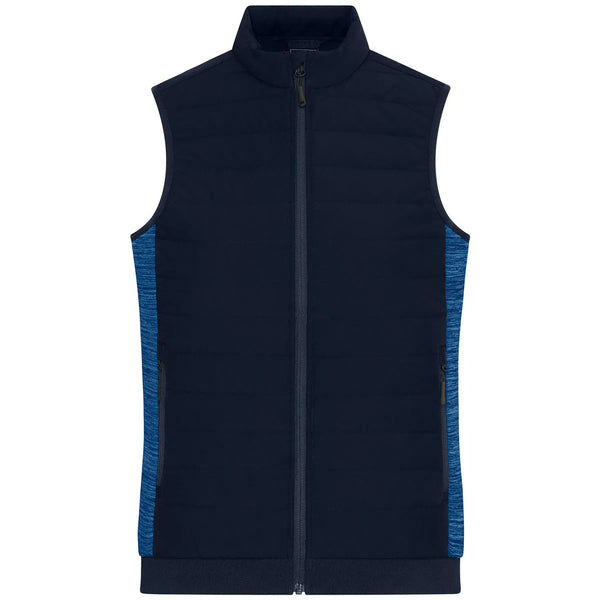 Giacca Ladies Padded Hybrid Vest blu / XS - personalizzabile con logo