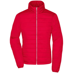 Giacca Ladies Padded rosso / S - personalizzabile con logo