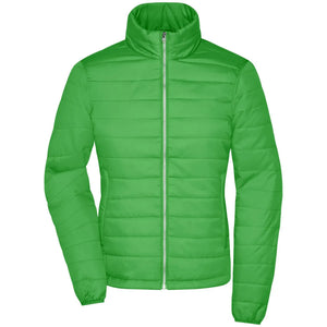 Giacca Ladies Padded verde / S - personalizzabile con logo