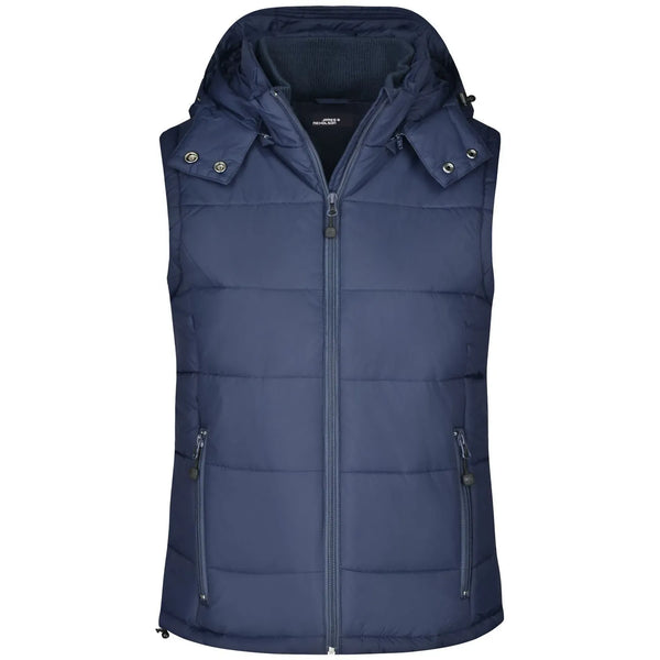 Giacca Ladies Padded Vest blu / S - personalizzabile con logo