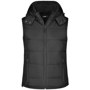 Giacca Ladies Padded Vest nero / S - personalizzabile con logo