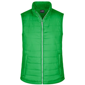 Giacca Ladies Padded Vest verde / S - personalizzabile con logo