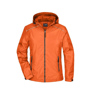Giacca Ladies Rain arancione / S - personalizzabile con logo