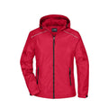 Giacca Ladies Rain rosso / S - personalizzabile con logo