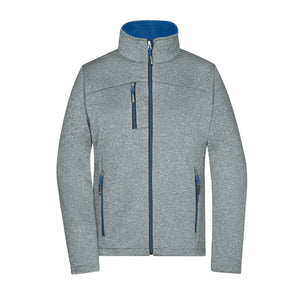 Giacca Ladies Softshell dark-melange/royal / XS - personalizzabile con logo