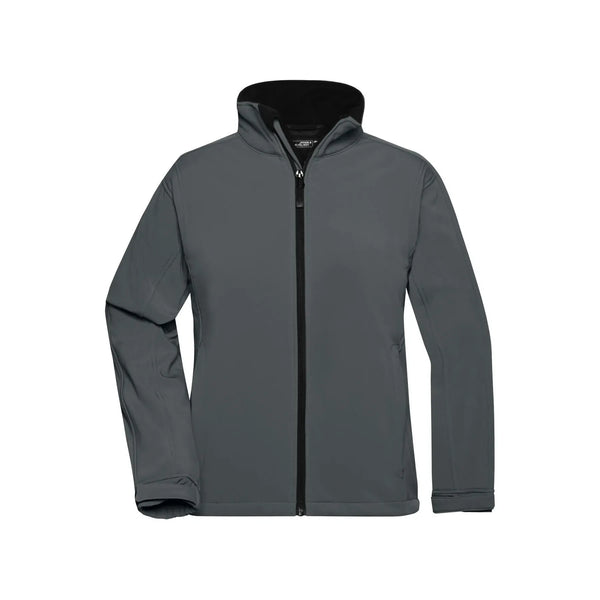 Giacca Ladies Softshell grigio / S - personalizzabile con logo