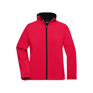Giacca Ladies Softshell rosso / S - personalizzabile con logo