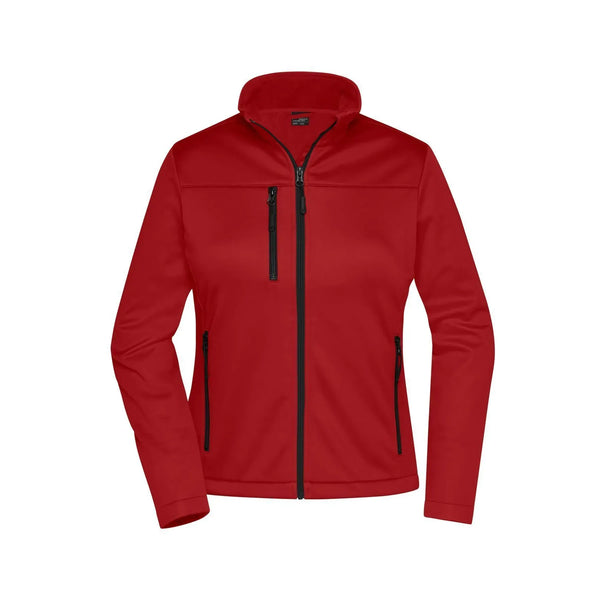 Giacca Ladies Softshell rosso / XS - personalizzabile con logo