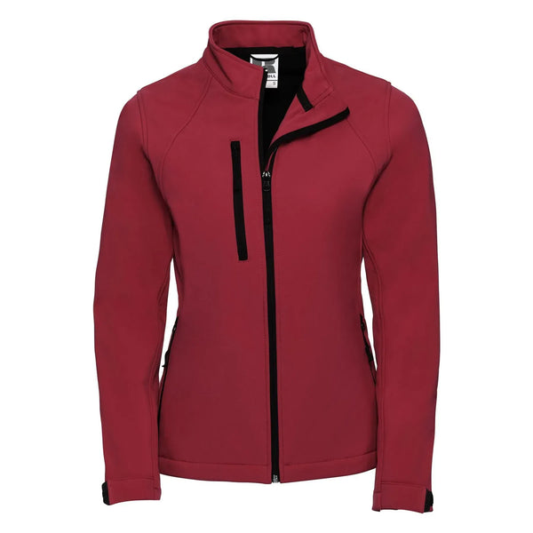 Giacca Ladies Softshell rosso / XS - personalizzabile con logo