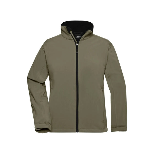 Giacca Ladies Softshell verde / S - personalizzabile con logo