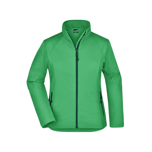 Giacca Ladies Softshell verde / S - personalizzabile con logo