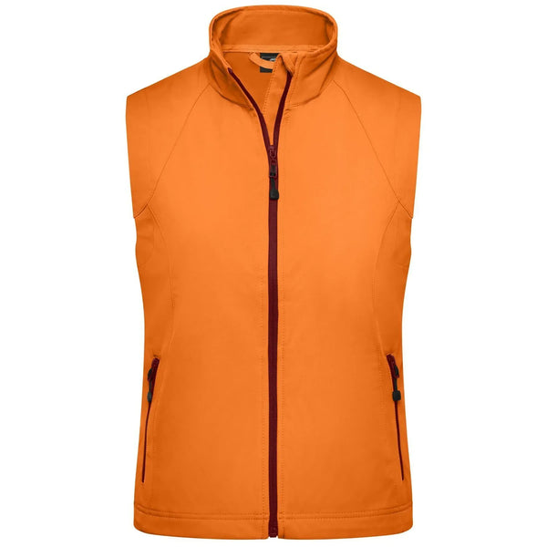 Giacca Ladies Softshell Vest arancione / S - personalizzabile con logo