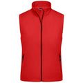 Giacca Ladies Softshell Vest rosso / S - personalizzabile con logo