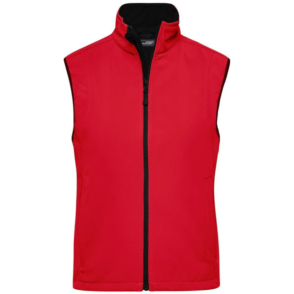 Giacca Ladies Softshell Vest rosso / S - personalizzabile con logo