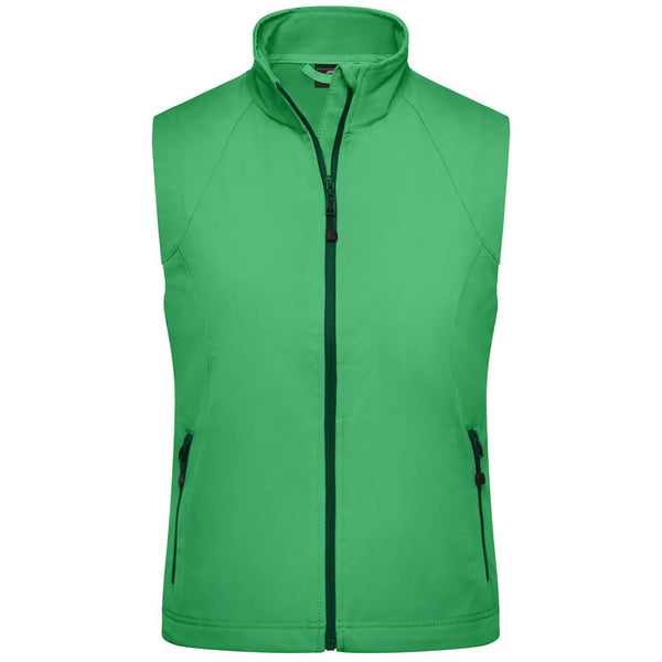 Giacca Ladies Softshell Vest verde / S - personalizzabile con logo