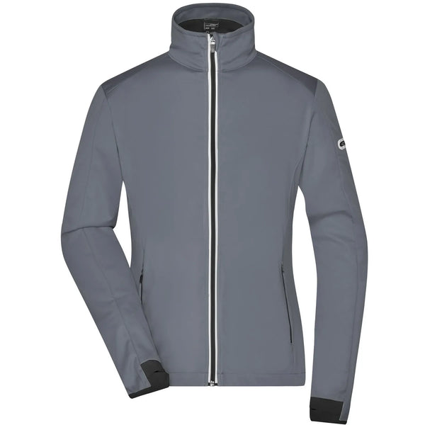 Giacca Ladies Sports Softshell grigio / S - personalizzabile con logo