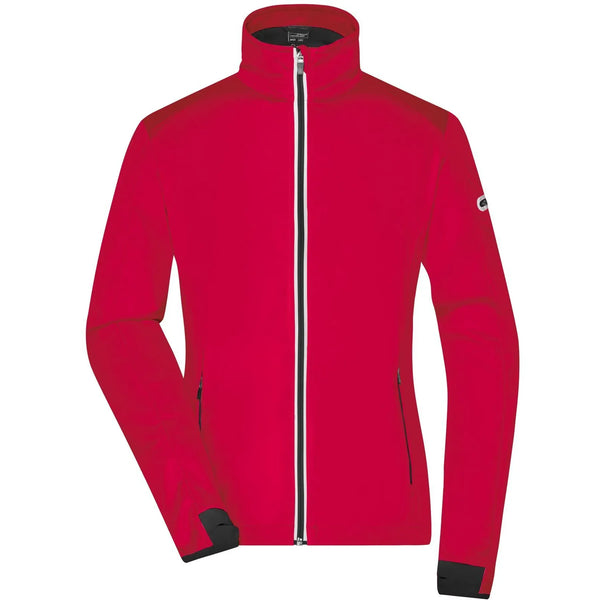 Giacca Ladies Sports Softshell rosso / S - personalizzabile con logo