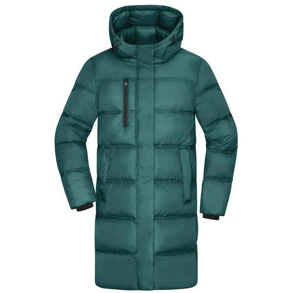 Giacca Ladies Winter Short Coat verde / XS - personalizzabile con logo