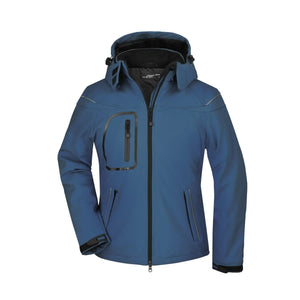 Giacca Ladies Winter Softshell blu / S - personalizzabile con logo