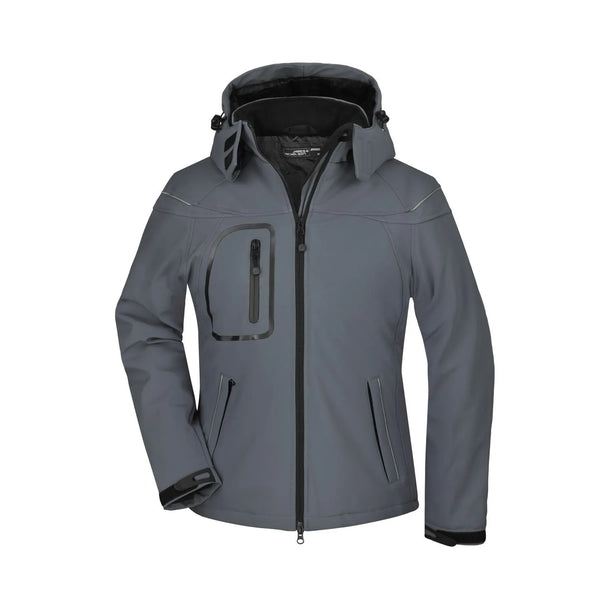 Giacca Ladies Winter Softshell grigio / S - personalizzabile con logo