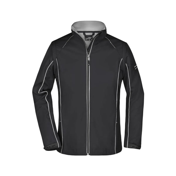 Giacca Ladies Zip-off Softshell black/silver / S - personalizzabile con logo