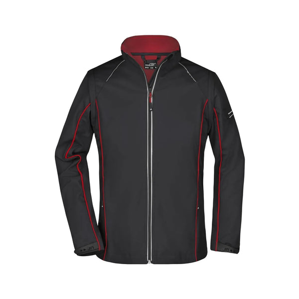 Giacca Ladies Zip-off Softshell nero / S - personalizzabile con logo