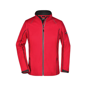Giacca Ladies Zip-off Softshell rosso / S - personalizzabile con logo