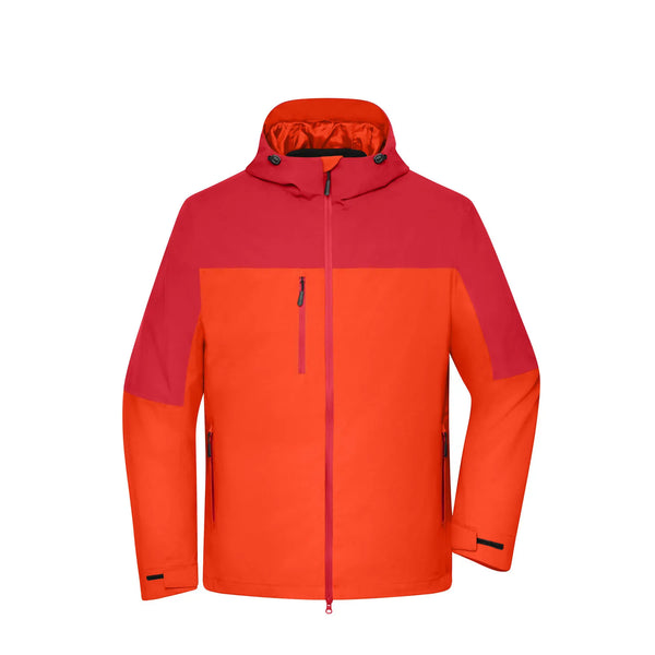 Giacca Men‘ 3-in-1 Grs arancione / S - personalizzabile con logo