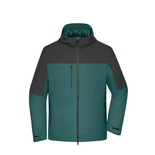 Giacca Men‘ 3-in-1 Grs verde / S - personalizzabile con logo