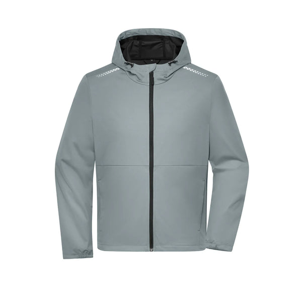 Giacca Men‘ Sports Softshell Grs grigio / S - personalizzabile con logo