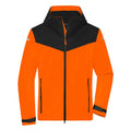 Giacca Mens Allweather arancione / S - personalizzabile con logo