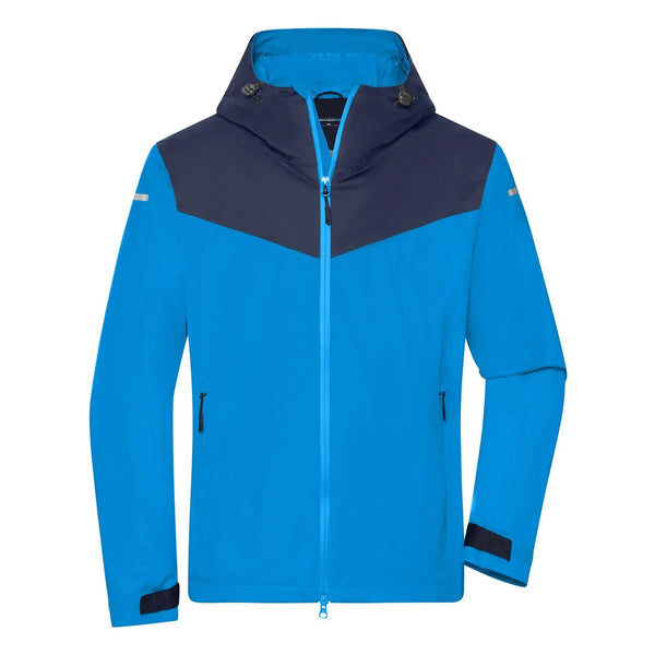Giacca Mens Allweather blu / S - personalizzabile con logo
