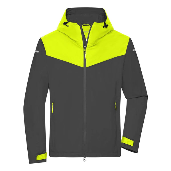 Giacca Mens Allweather grigio / S - personalizzabile con logo