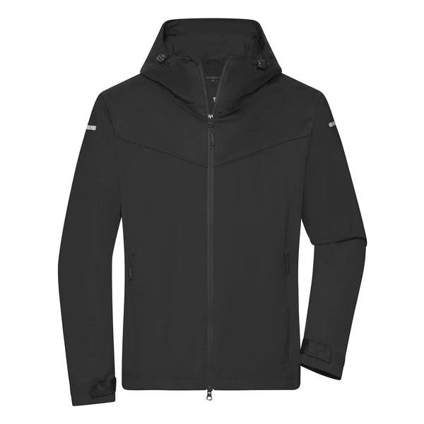 Giacca Mens Allweather nero / S - personalizzabile con logo