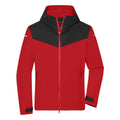 Giacca Mens Allweather rosso / S - personalizzabile con logo