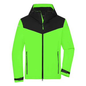 Giacca Mens Allweather verde / S - personalizzabile con logo