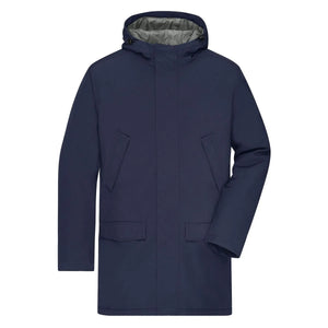 Giacca Mens Business Parka blu / S - personalizzabile con logo