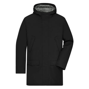Giacca Mens Business Parka nero / S - personalizzabile con logo