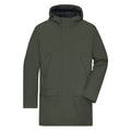 Giacca Mens Business Parka verde / S - personalizzabile con logo