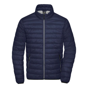 Giacca Mens Down blu / S - personalizzabile con logo