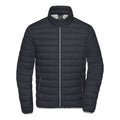 Giacca Mens Down grigio / S - personalizzabile con logo