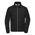 Giacca Mens Down nero / S - personalizzabile con logo