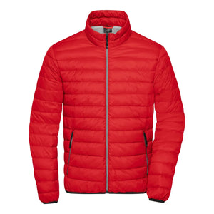 Giacca Mens Down rosso / S - personalizzabile con logo