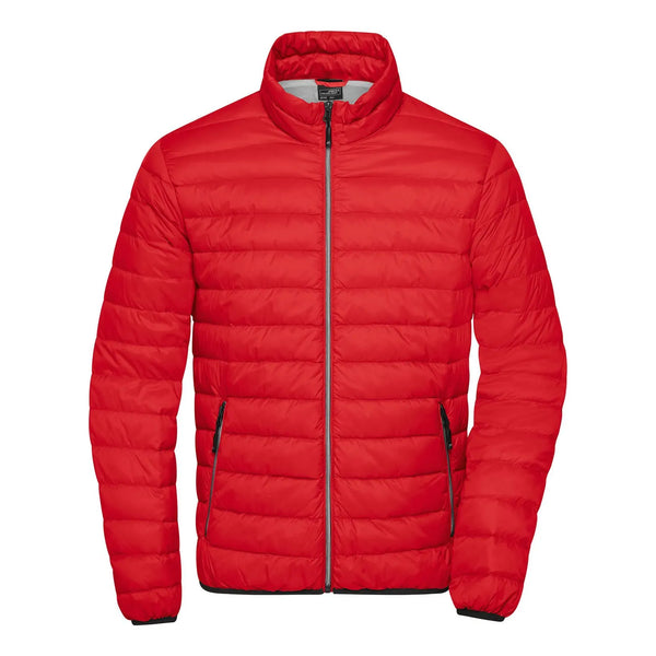 Giacca Mens Down rosso / S - personalizzabile con logo
