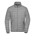 Giacca Mens Down silver-melange/graphite / S - personalizzabile con logo