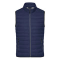 Giacca Mens Down Vest blu / S - personalizzabile con logo