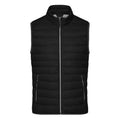 Giacca Mens Down Vest nero / S - personalizzabile con logo